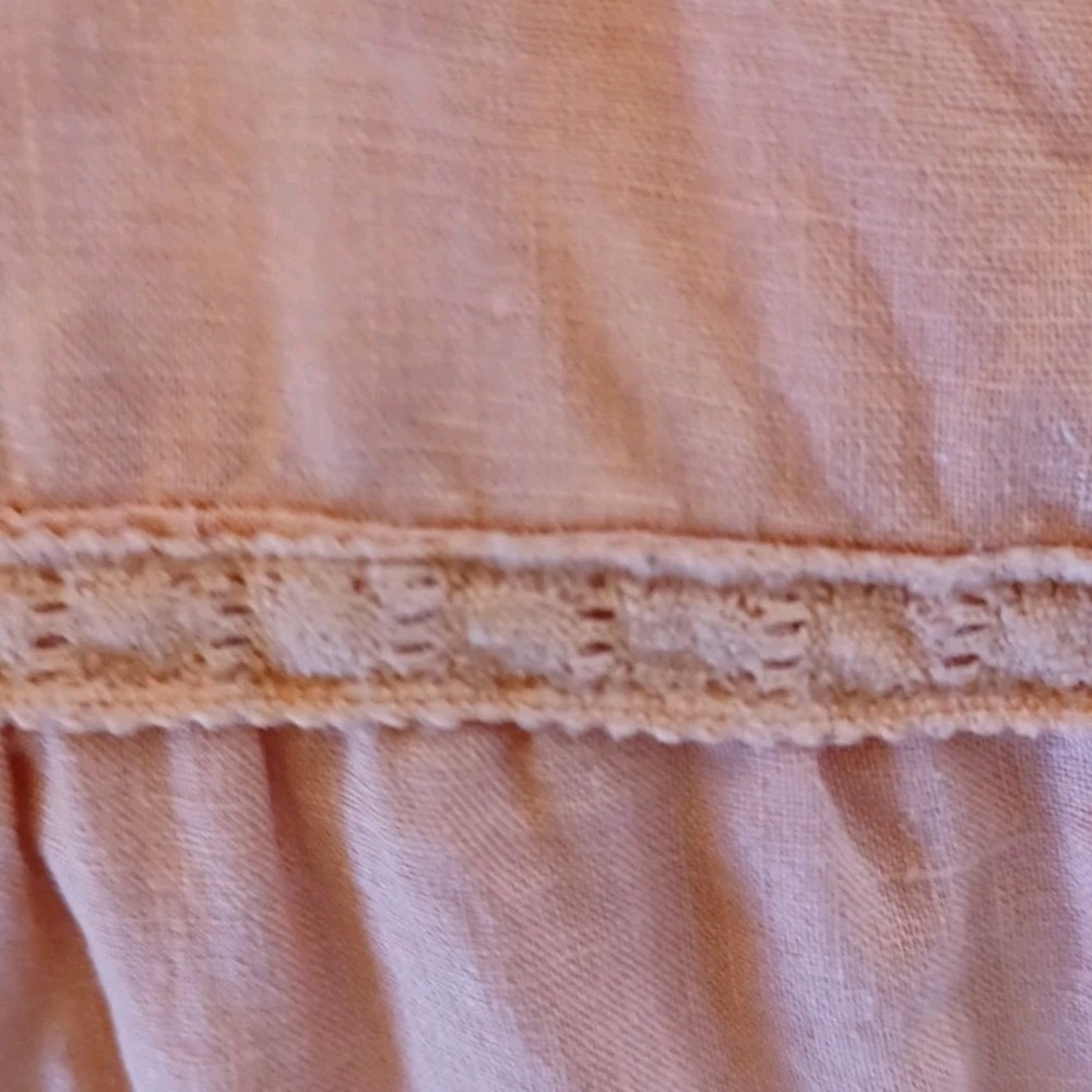 Lucky Brand Womens XS Orange Boho Sleeveless V Neck Tiered Sundress‎ Size XS - Picture 5 of 11